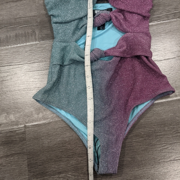 Beach Riot NWT Karla Sparkly Ombre Swimsuit - Picture 12 of 13